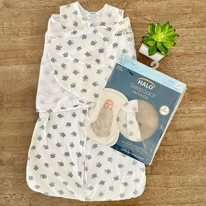 NWT Halo Cotton Sleep Sack swaddle, Lamb white & grey - 3-6month